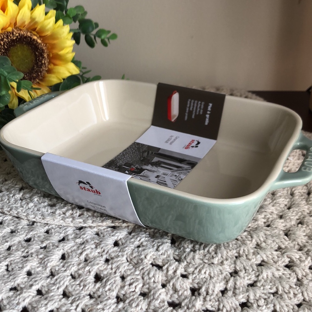 Staub Rectangular Ceramic Baker - EUCALYPTUS